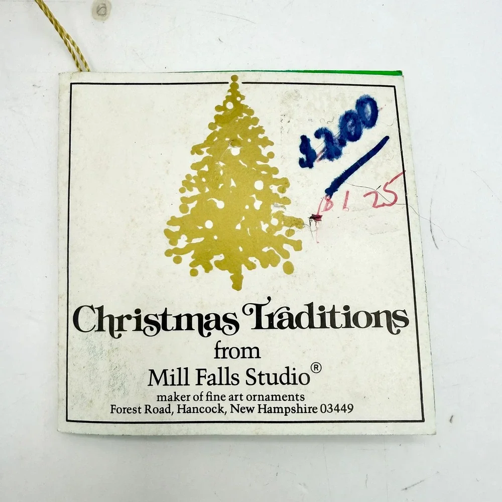Vintage 1979 Mill Falls Studio Christmas Traditions Jingle Bells Horse Ornament